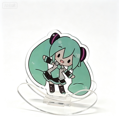 Event Support - Hatsune Miku Acryl-Wackelspielzeug-Dekoration, niedlicher Cartoon-Wackelständer, Tischdekoration,
