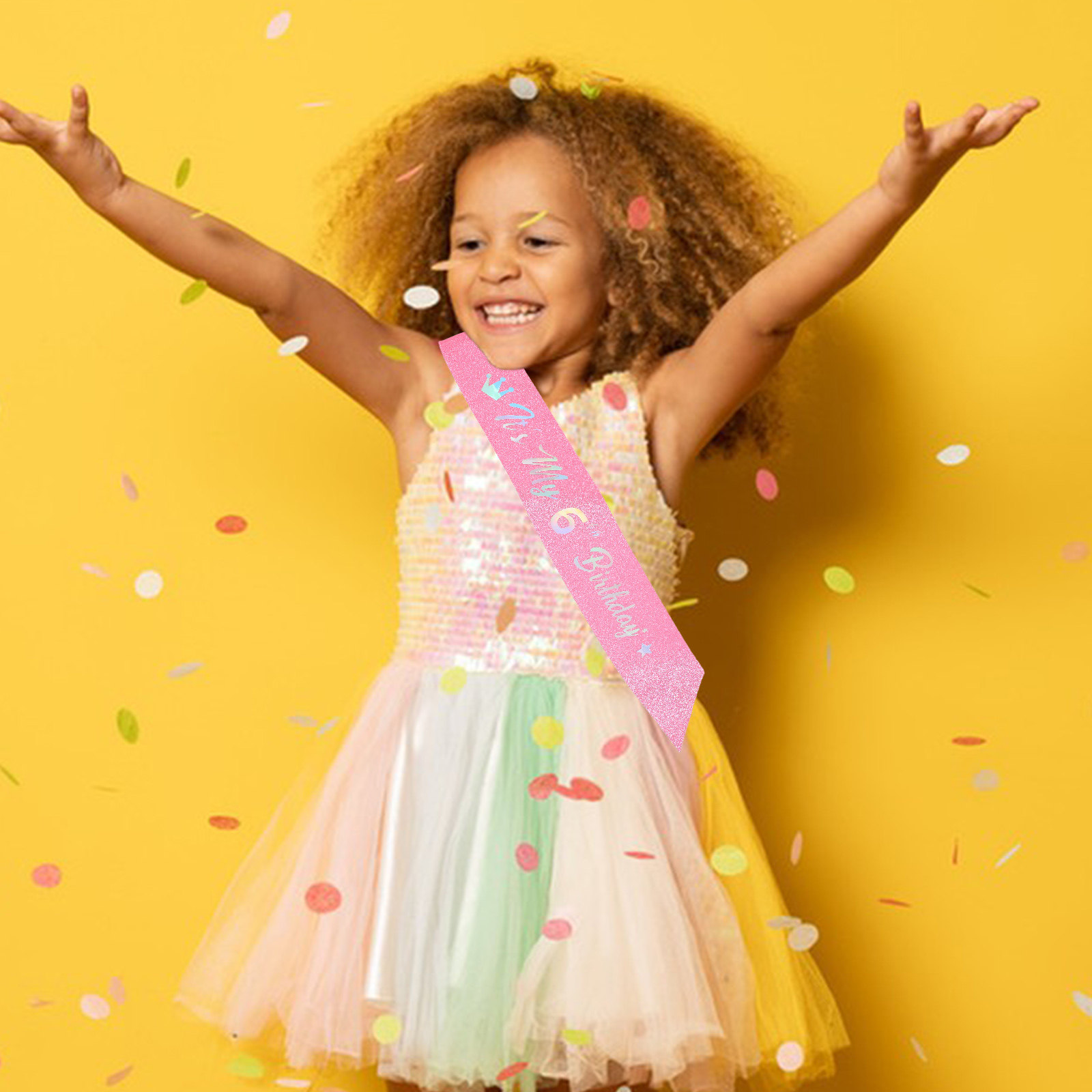 Birthday Sash Glitter - 5 Stück 