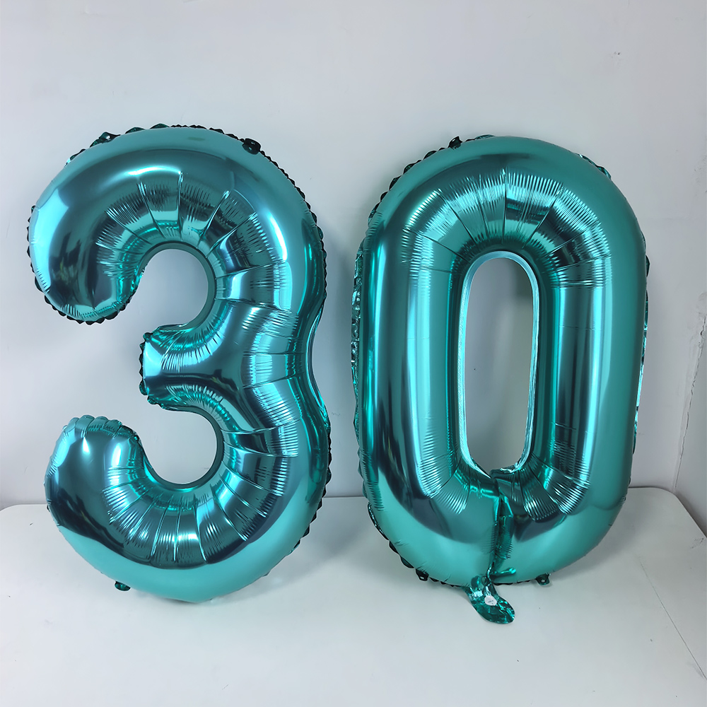 32 Zoll Blaugrün Blau Nummer 1 – Balloon Pump Hand Bewertung und Preis