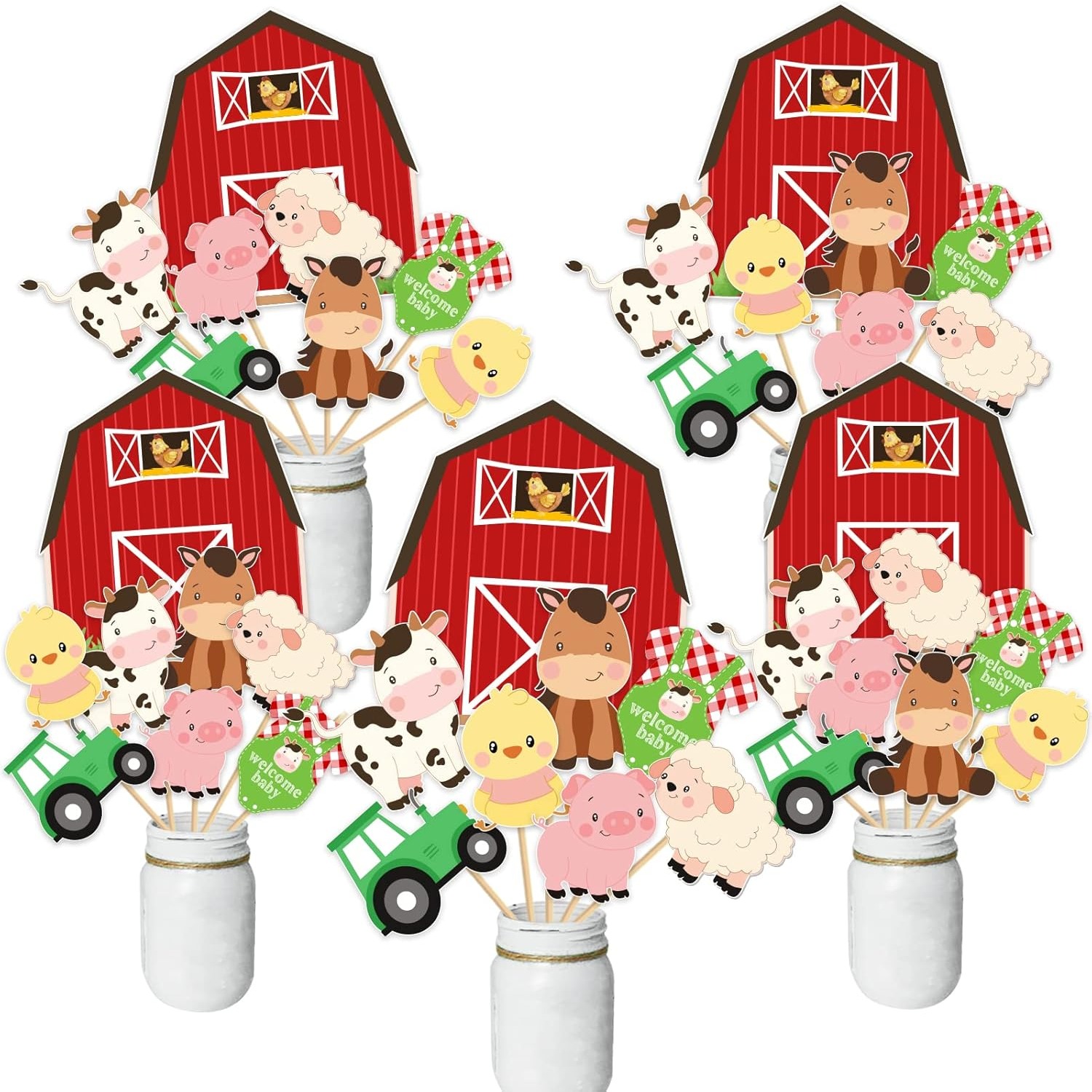 Bauernhof Tier Baby Dusche Her – Centerpiece Stick Bewertung und Preis