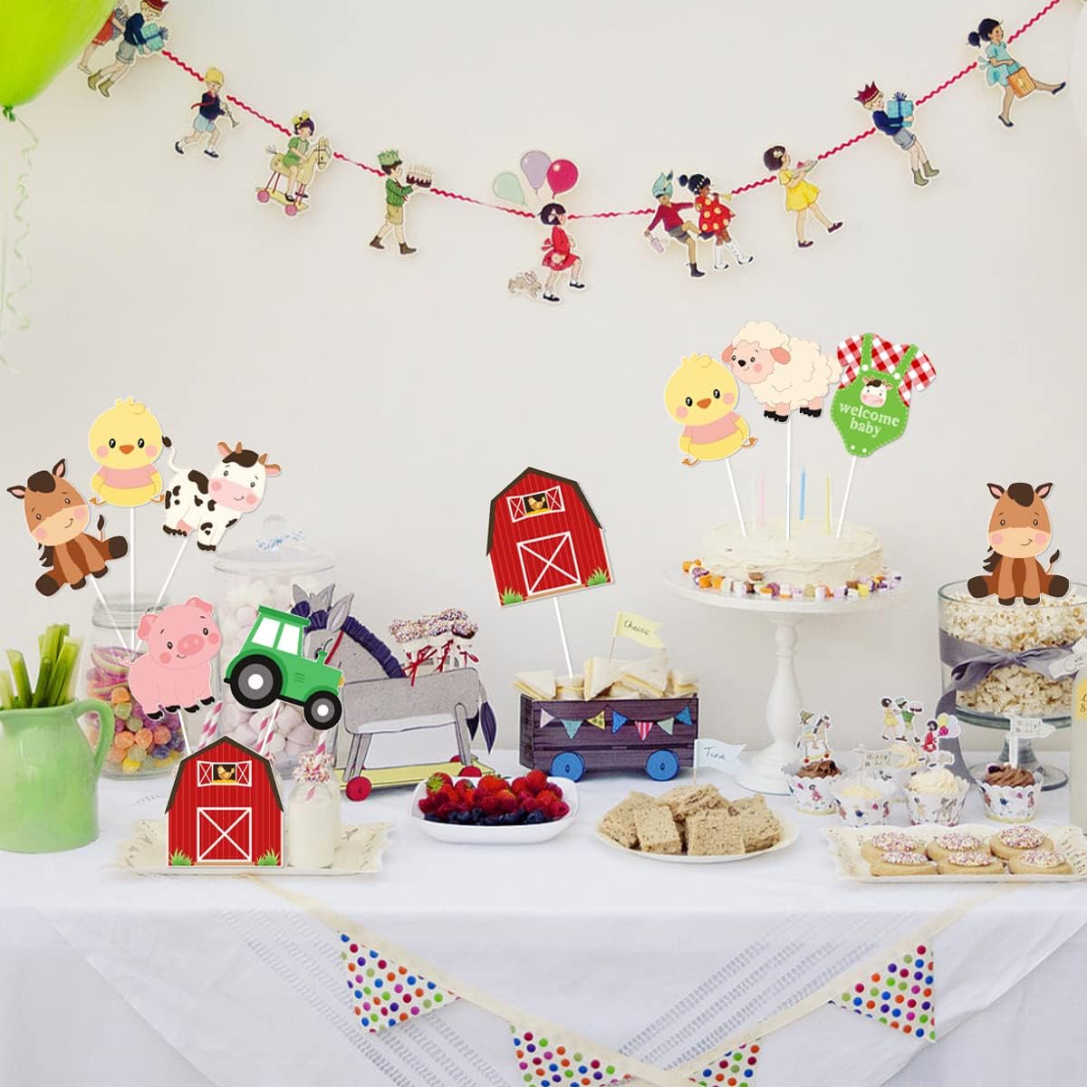 Bauernhof Tier Baby Dusche Her – Centerpiece Stick Bewertung und Preis