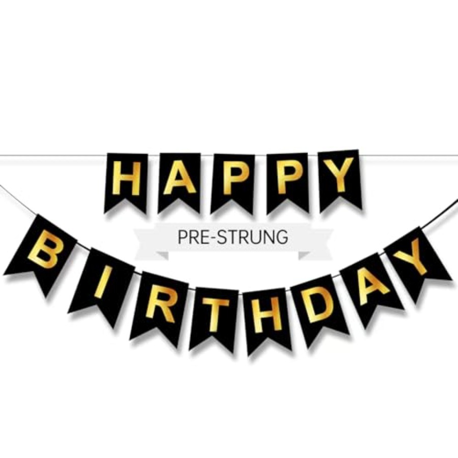 Alles Gute zum Geburtstag Bann – Party Banner Gold Bewertung und Preis