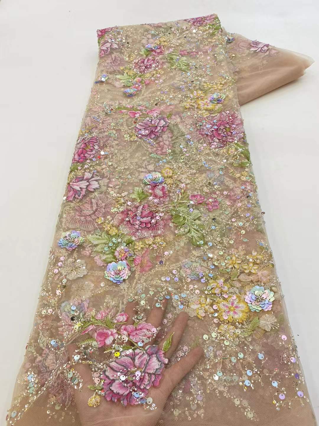Afrikanischer Spitzenstoff 202 – Glitter Tablecloth Bewertung und Preis
